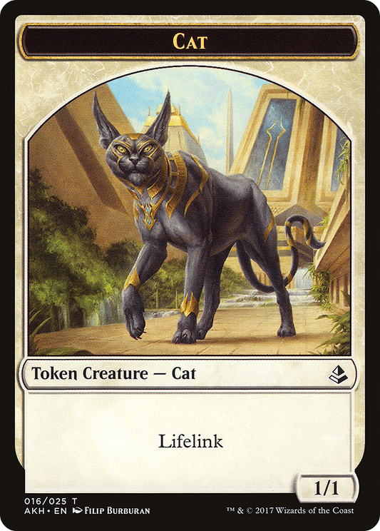 Cat Token (016) Foil - Amonkhet Tokens