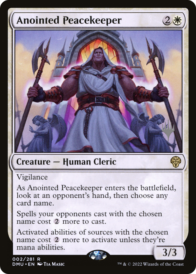 Anointed Peacekeeper (Promo Pack) [Dominaria United Promos] Foil