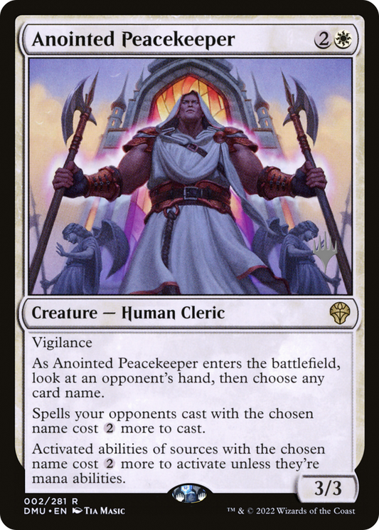 Anointed Peacekeeper (Promo Pack) [Dominaria United Promos] Foil