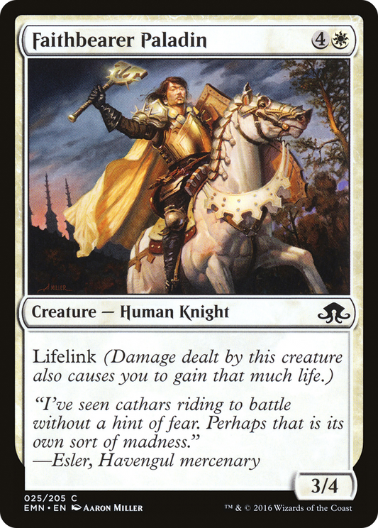 Faithbearer Paladin [Eldritch Moon] Foil