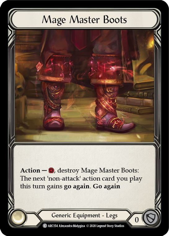 Mage Master Boots Unlimited Edition Rainbow Foil (ARC154) - Arcane Rising | Silver Goblin