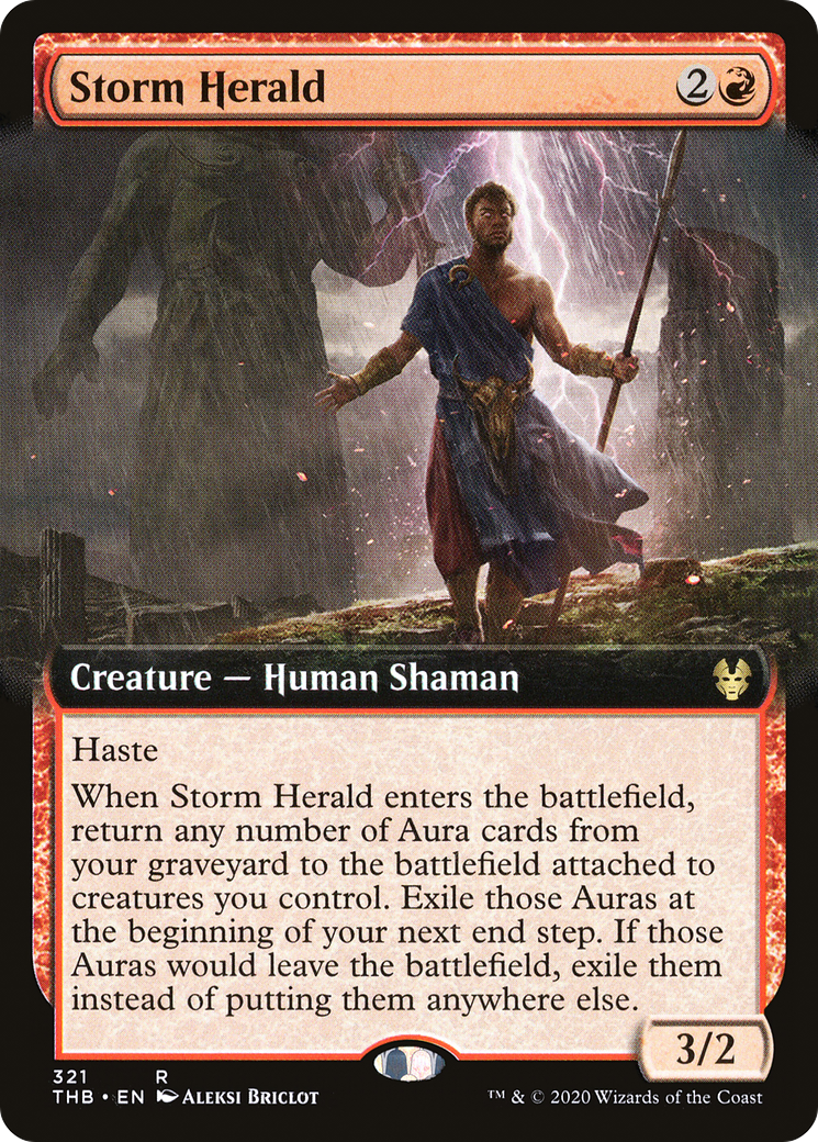 Storm Herald (Extended Art) (321) Foil - Theros Beyond Death