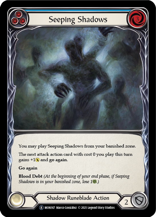 Seeping Shadows (Blue) Unlimited Edition  (MON167) - Monarch | Silver Goblin