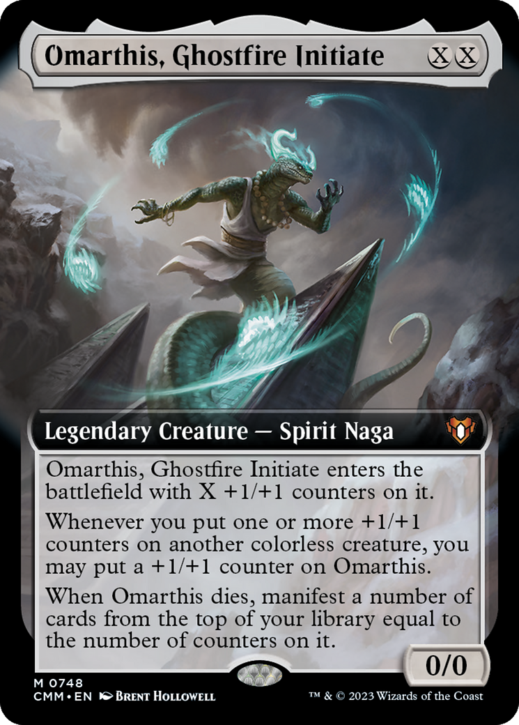Omarthis, Ghostfire Initiate (Extended Art) [Commander Masters] Foil