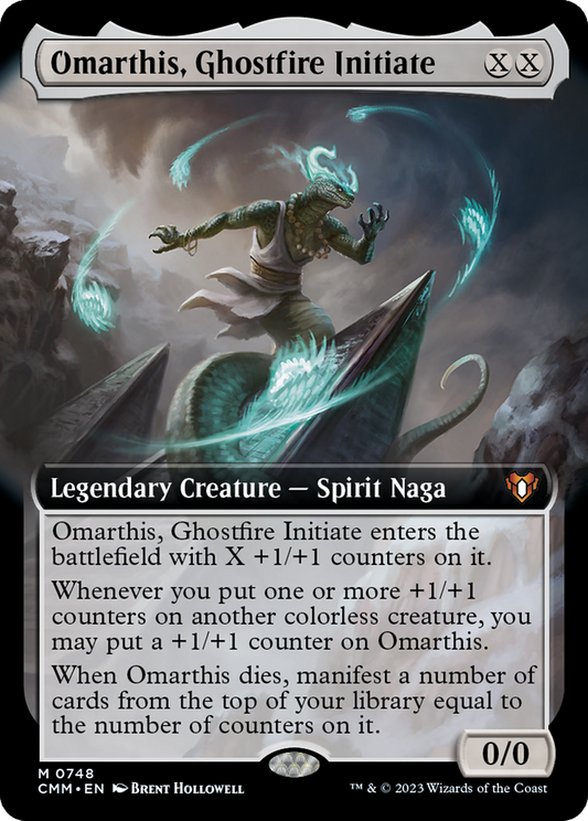 Omarthis, Ghostfire Initiate (Extended Art) [Commander Masters] Foil