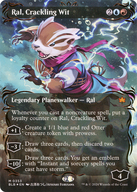 Ral, Crackling Wit: (Showcase)(Borderless) Foil (353)