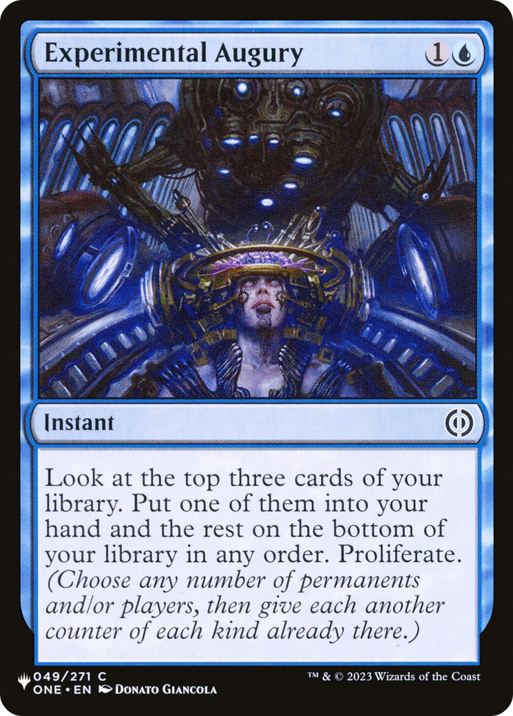 Experimental Augury [The List Reprints] | Silver Goblin