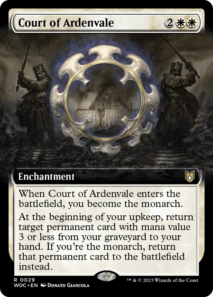 Court of Ardenvale (Extended Art) [Wilds of Eldraine Commander] Foil