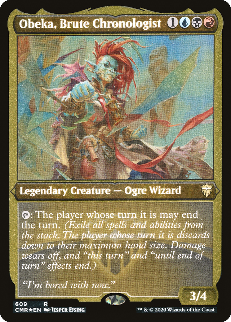 Obeka, Brute Chronologist (Etched) [Commander Legends] | Silver Goblin