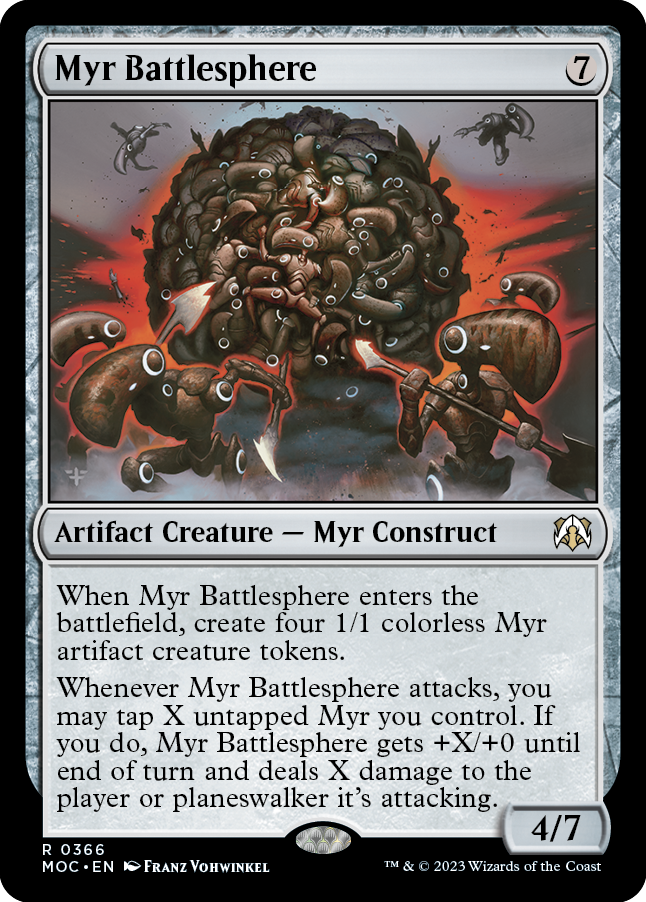 Myr Battlesphere [March of the Machine Commander] | Silver Goblin