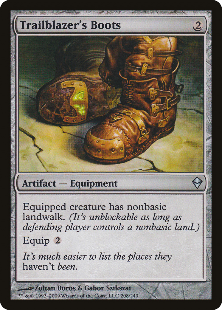 Trailblazer's Boots [Zendikar] Foil