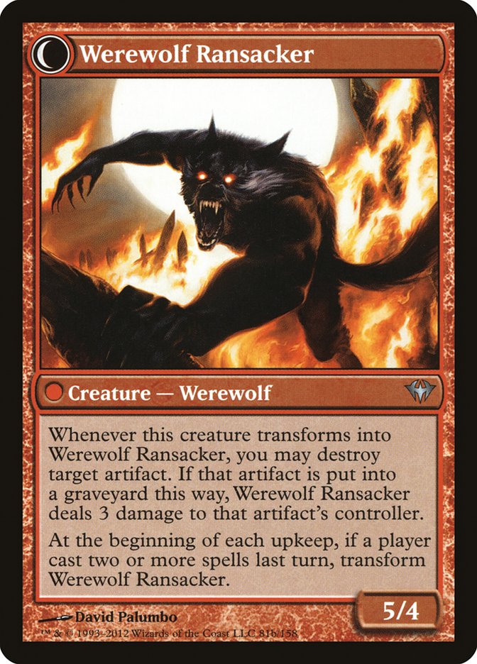 Afflicted Deserter // Werewolf Ransacker (081) Foil - Dark Ascension