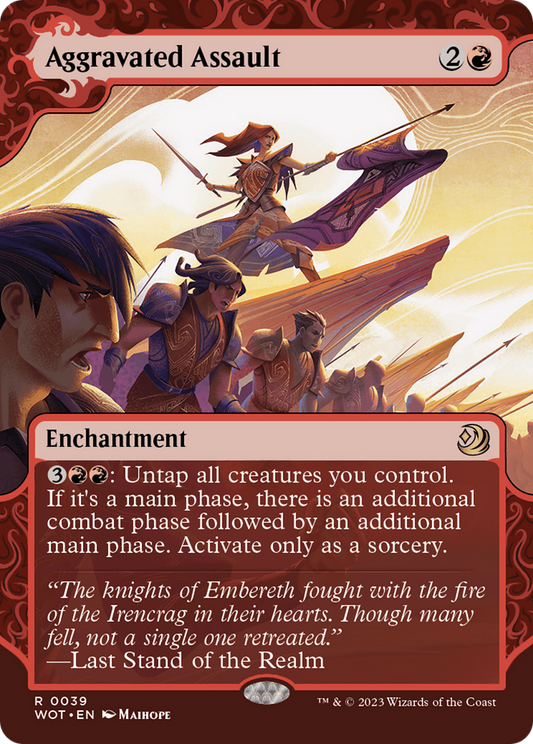 Aggravated Assault (039) Foil - Wilds of Eldraine: Enchanting Tales
