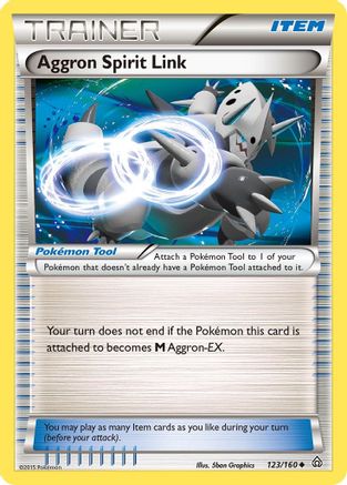 Aggron Spirit Link (123) Reverse Holofoil - Primal Clash