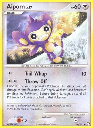 Aipom (70) Reverse Holofoil - Mysterious Treasures