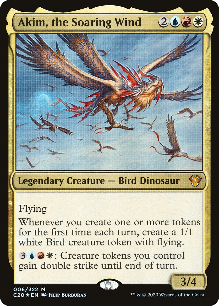 Akim, the Soaring Wind (006) Foil - Commander 2020