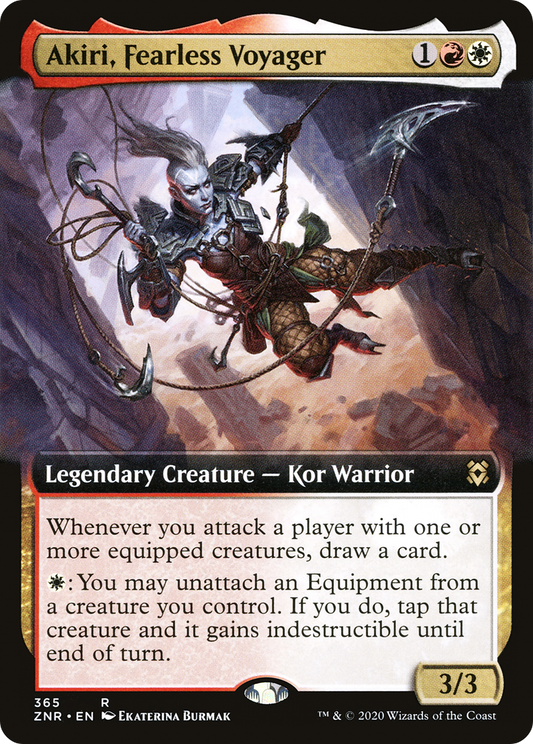 Akiri, Fearless Voyager (Extended Art) (365) - Zendikar Rising Foil