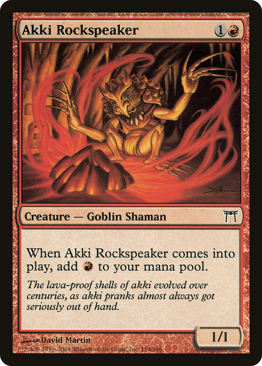 Akki Rockspeaker (154) - Champions of Kamigawa