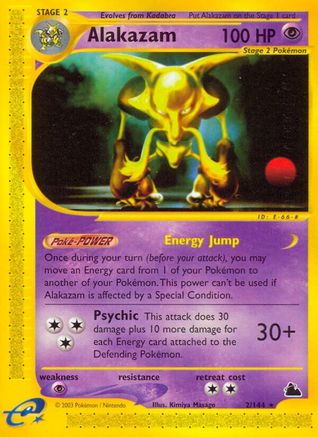 Alakazam (2) Reverse Holofoil - Skyridge