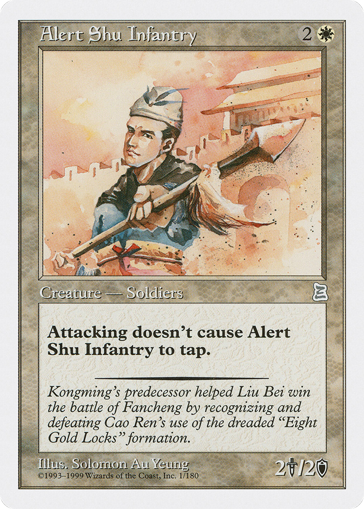 Alert Shu Infantry (001) - Portal Three Kingdoms