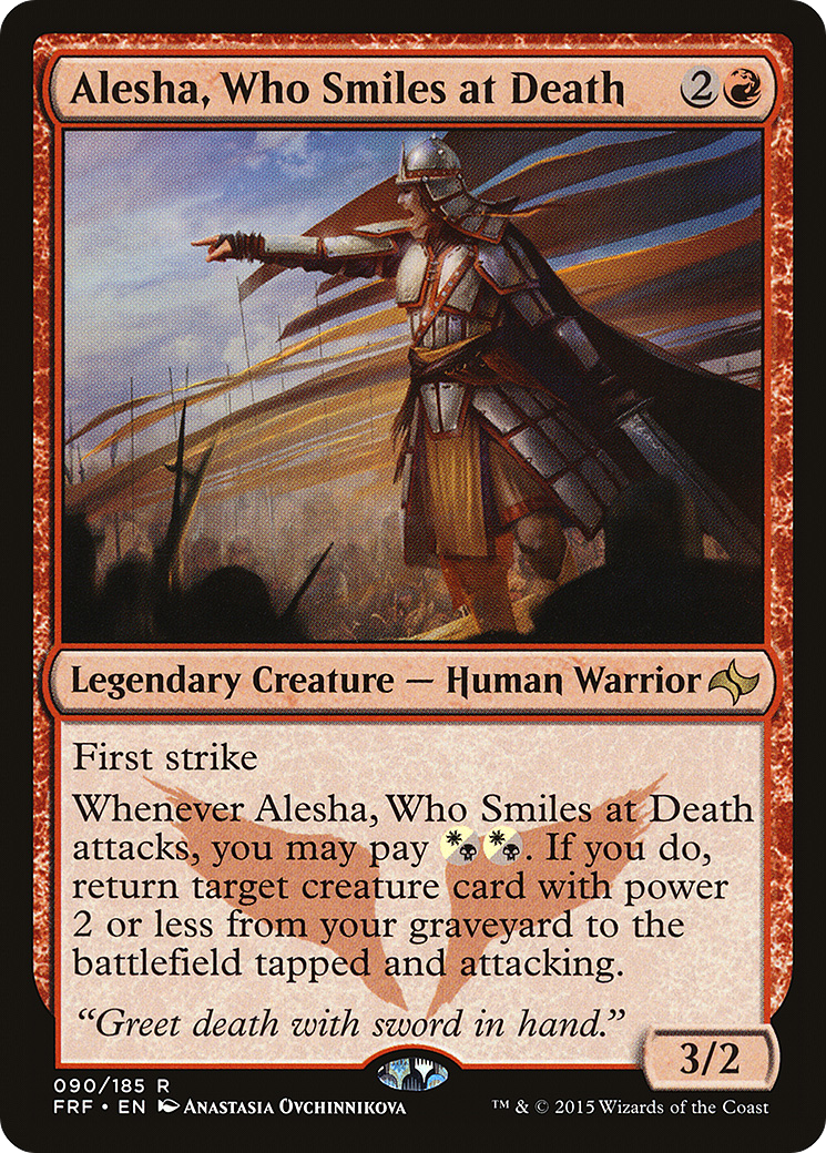 Alesha, Who Smiles at Death (090) Foil - Fate Reforged