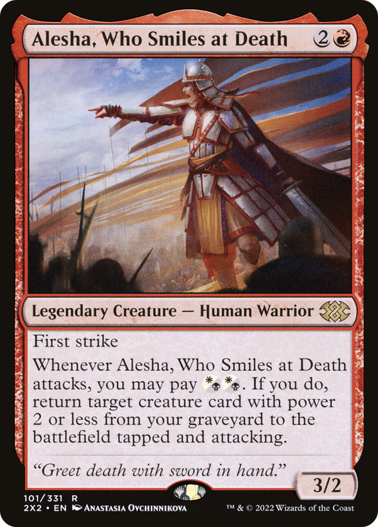 Alesha, Who Smiles at Death (101) Foil - Double Masters 2022