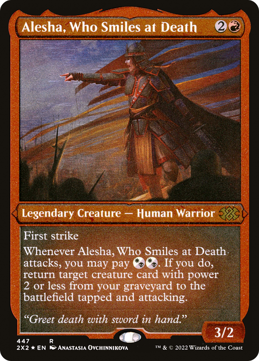 Alesha, Who Smiles at Death (447) Etched Foil - Double Masters 2022