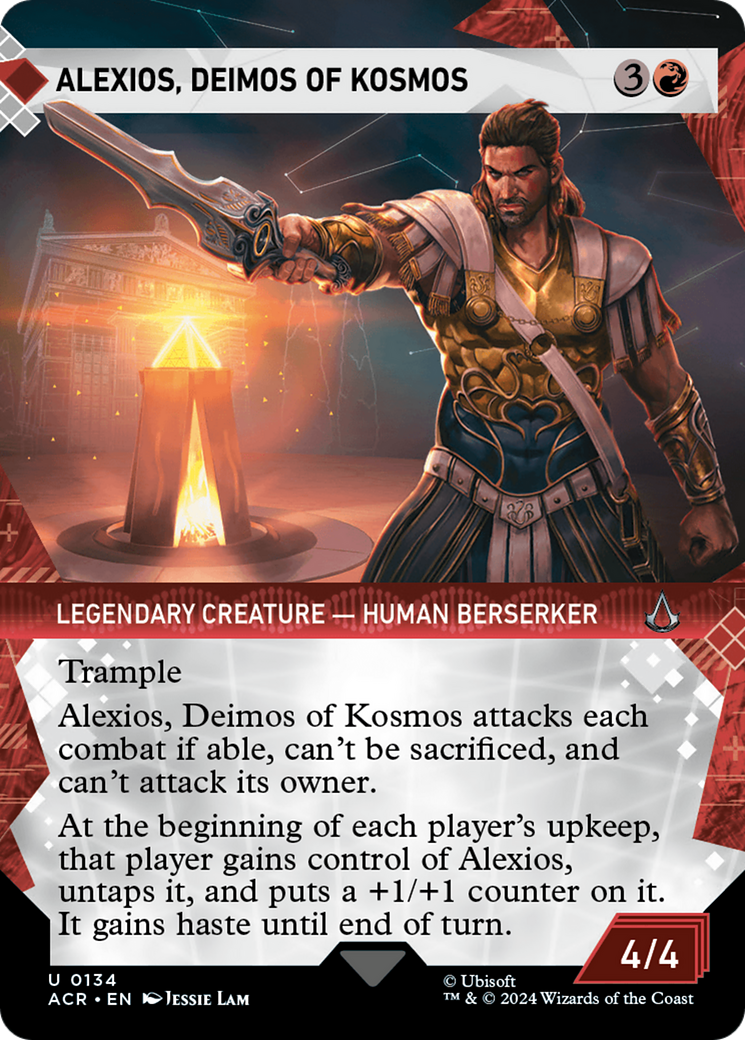 Alexios, Deimos of Kosmos (Showcase) (134) Foil - Assassin's Creed