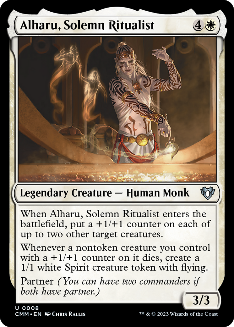 Alharu, Solemn Ritualist (008) - Commander Masters
