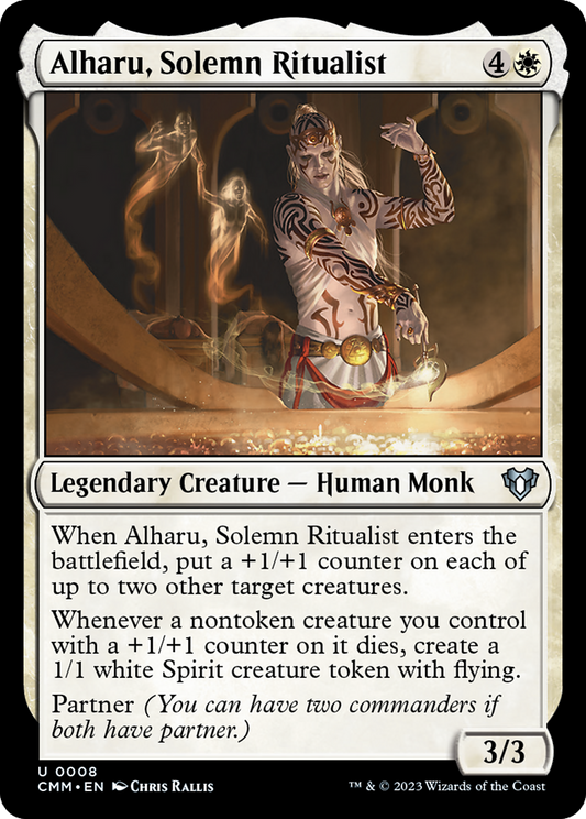 Alharu, Solemn Ritualist (008) Foil - Commander Masters