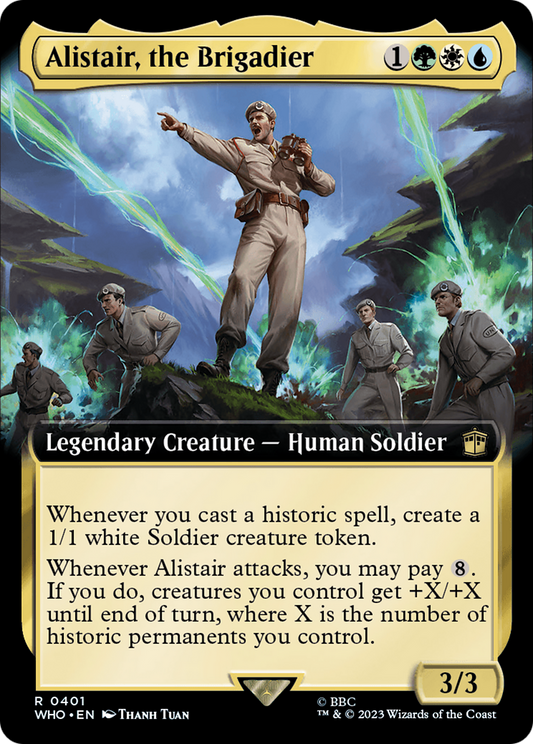 Alistair, the Brigadier (Extended Art) (401) Foil - Doctor Who
