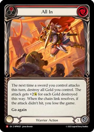 All In (Red) (MPW027) - Mastery Pack Warrior