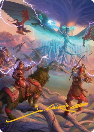 All-Out Assault (050s) Gold-Stamped - Art Series: Tarkir: Dragonstorm