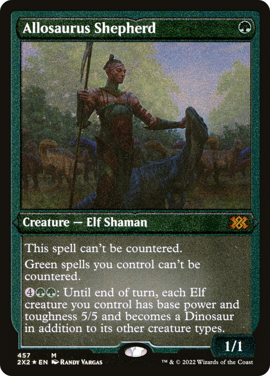 Allosaurus Shepherd (457) Etched Foil - Double Masters 2022