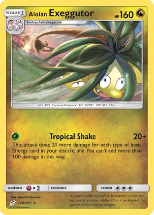 Alolan Exeggutor (114) Reverse Holofoil - Team Up