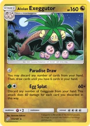 Alolan Exeggutor (115) Reverse Holofoil - Team Up