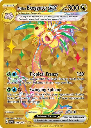 Alolan Exeggutor ex (Gold) (248) Holofoil - Surging Sparks