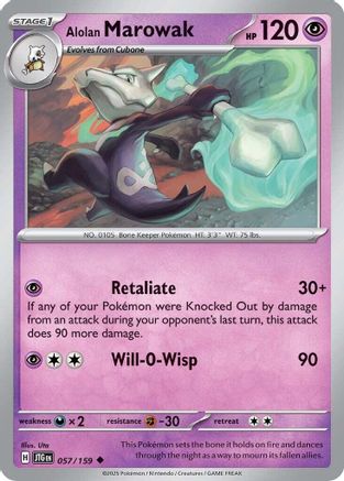 Alolan Marowak (57) Reverse Holofoil - Journey Together
