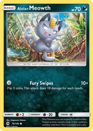 Alolan Meowth (78) - Sun & Moon