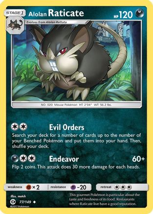 Alolan Raticate (77) - Sun & Moon