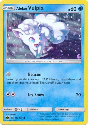 Alolan Vulpix (21a) Holofoil - Guardians Rising