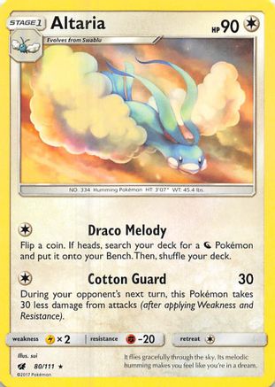 Altaria (80) Reverse Holofoil - Crimson Invasion