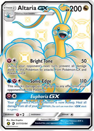 Altaria GX (SV77) (Shiny Vault) Holofoil - Hidden Fates