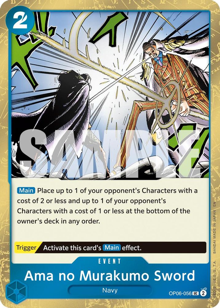 Ama no Murakumo Sword (Pirate Foil) (OP06-056) Foil