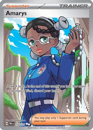 Amarys (Full Art) (132) Holofoil - Prismatic Evolutions