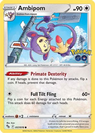Ambipom (57) Reverse Holofoil - Pokemon GO