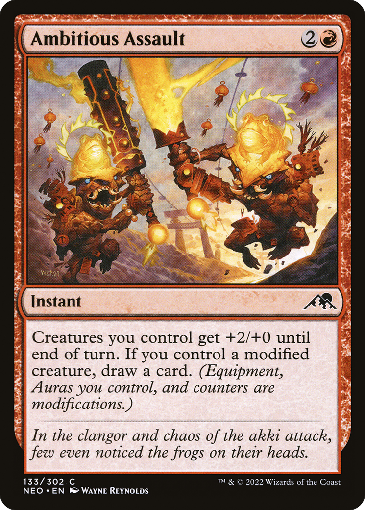 Ambitious Assault (133) - Kamigawa: Neon Dynasty Foil