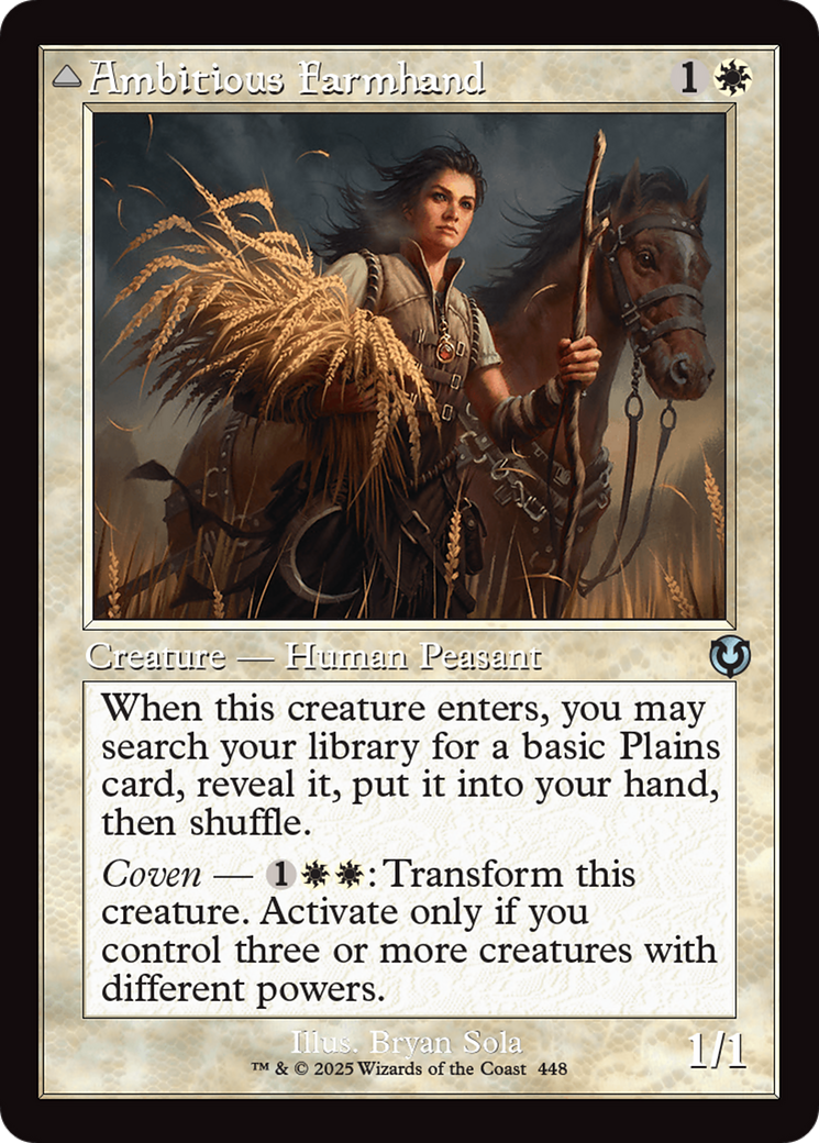 Ambitious Farmhand // Seasoned Cathar (Retro) (448) - Innistrad Remastered