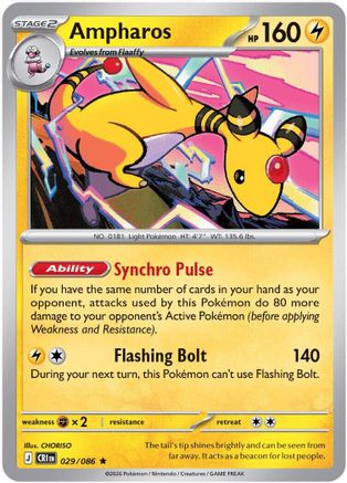 Ampharos (29) Holofoil - Chaos Rising