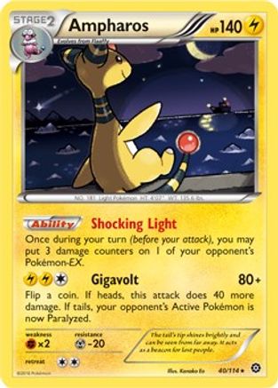Ampharos (Deck Exclusives) (40) - Steam Siege